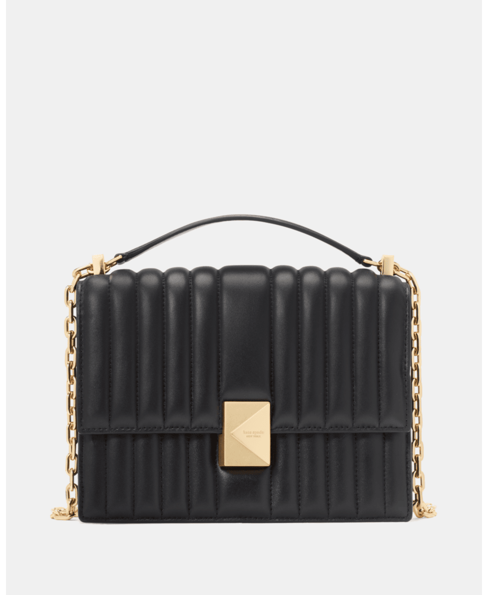 Deco Quilted Chain Shoulder Bag