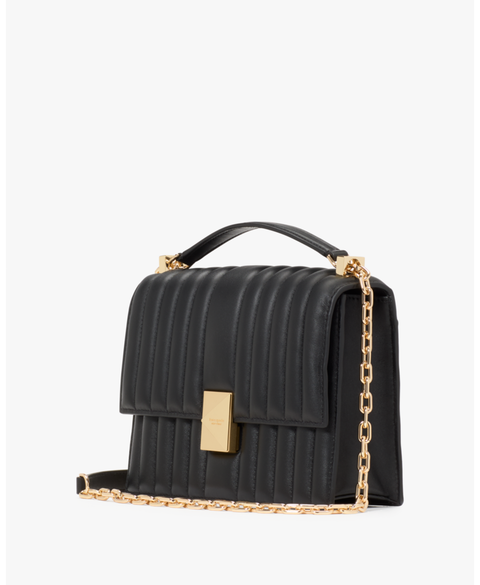 Deco Quilted Chain Shoulder Bag