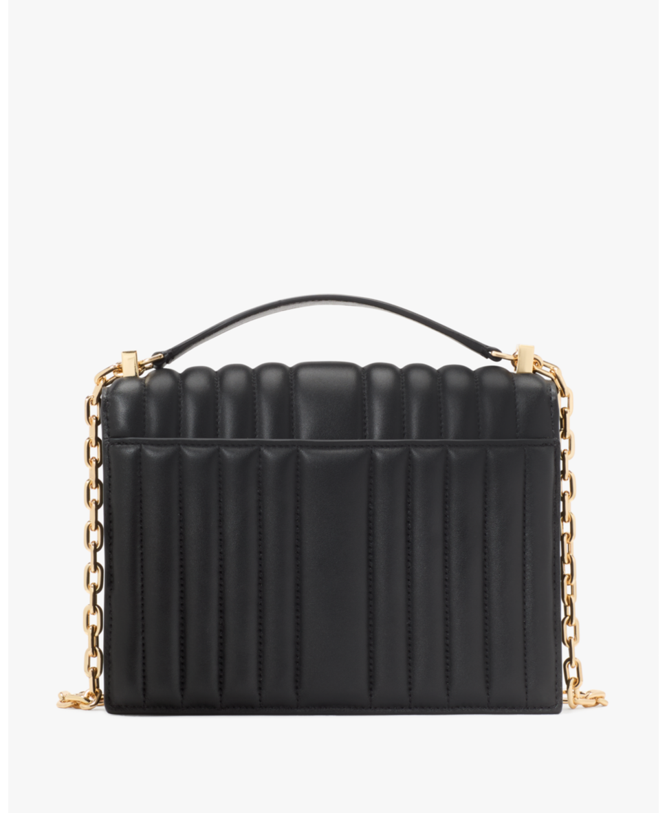 Deco Quilted Chain Shoulder Bag