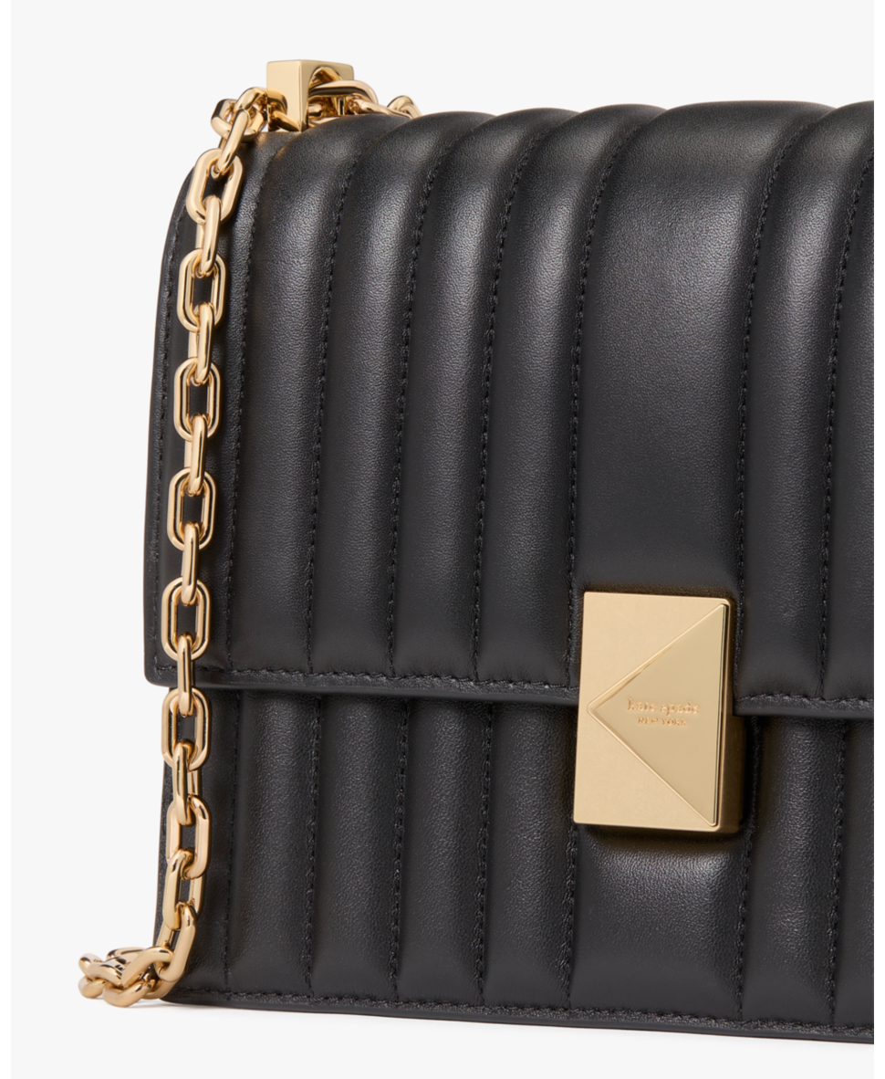 Deco Quilted Chain Shoulder Bag