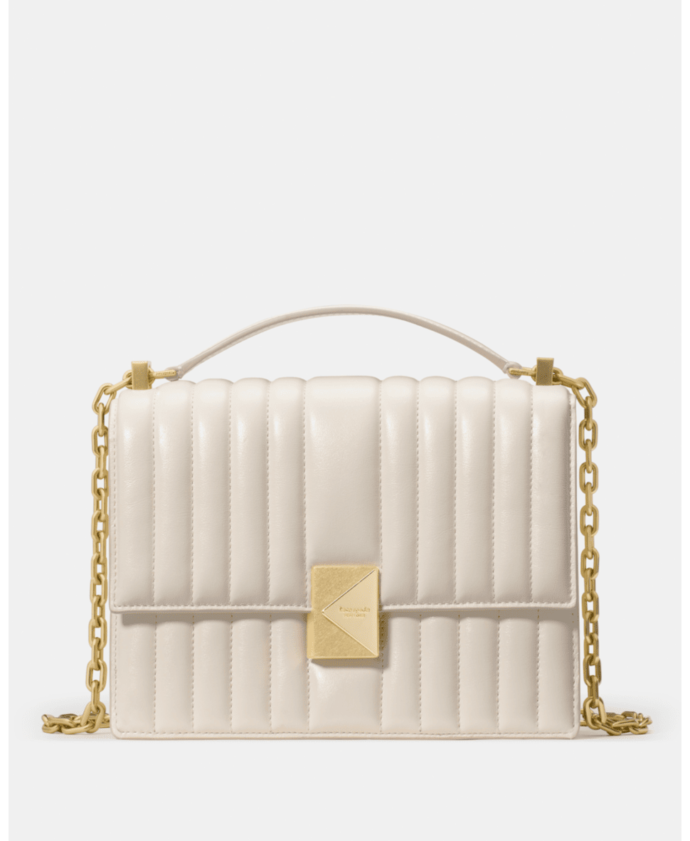 Deco Quilted Chain Shoulder Bag