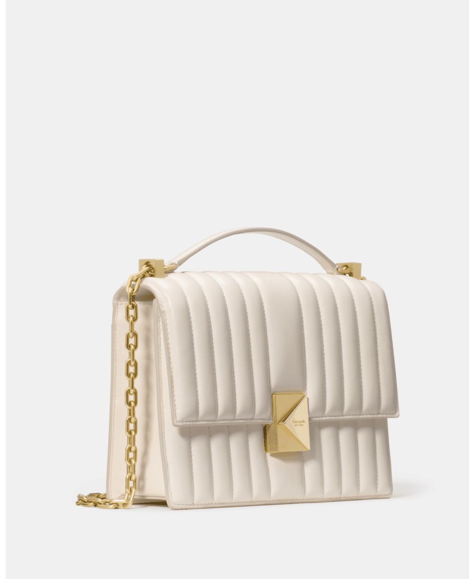 Deco Quilted Chain Shoulder Bag