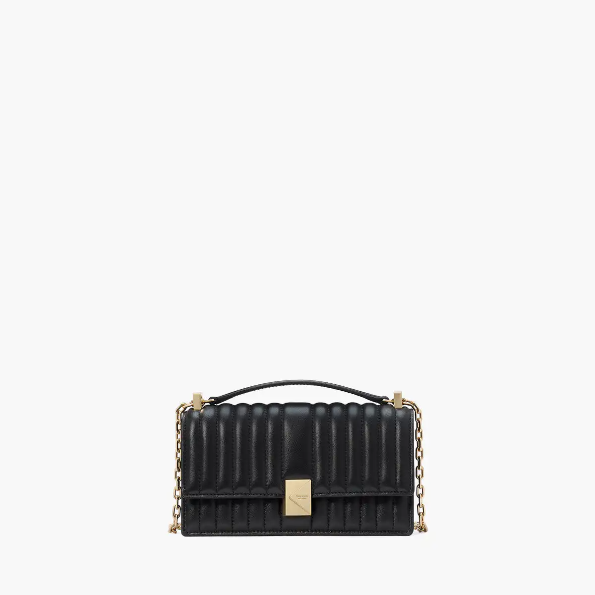 Deco Quilted Leather Mini Flap Chain Crossbody
