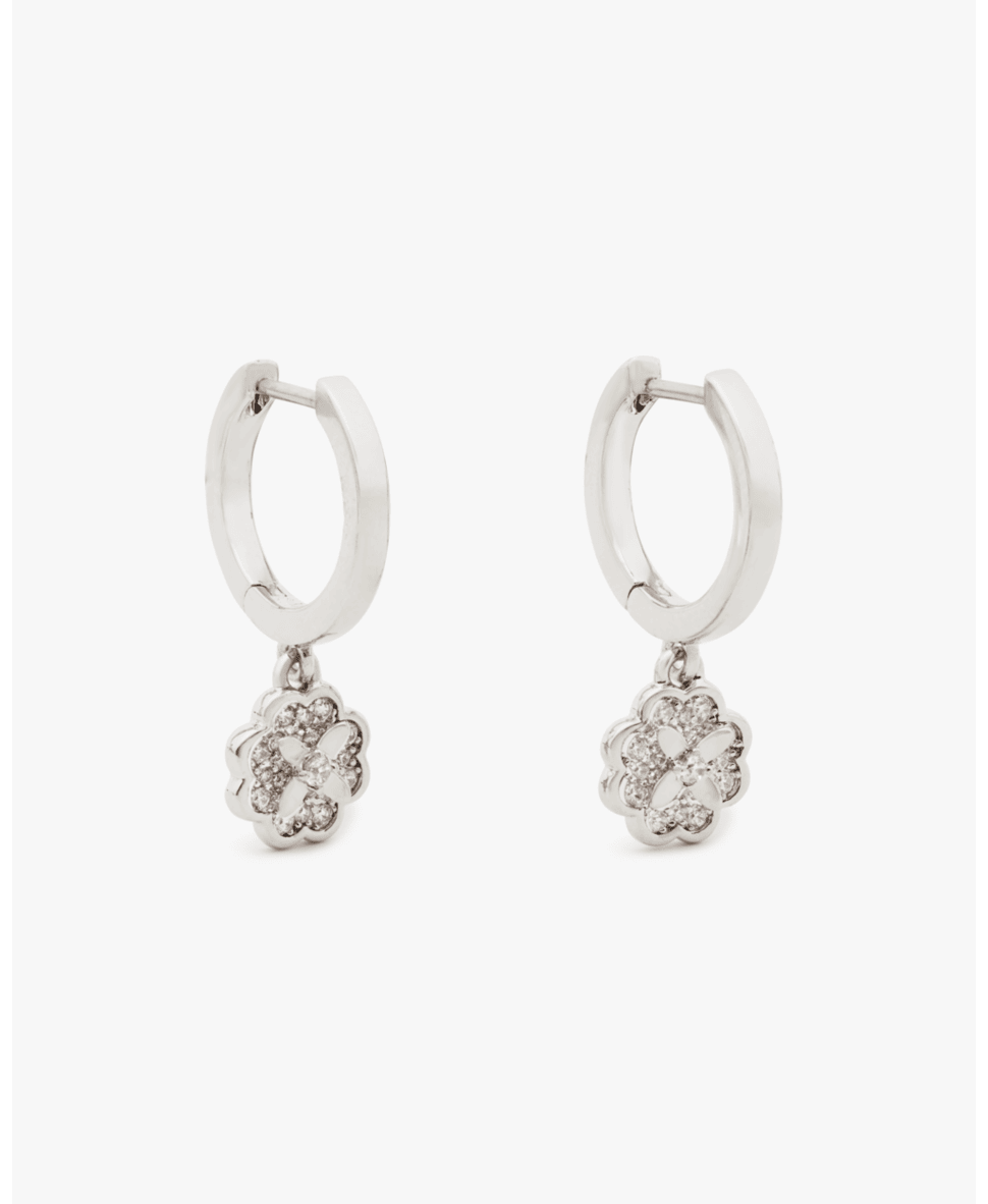 Heritage Bloom Huggie Drop Earrings