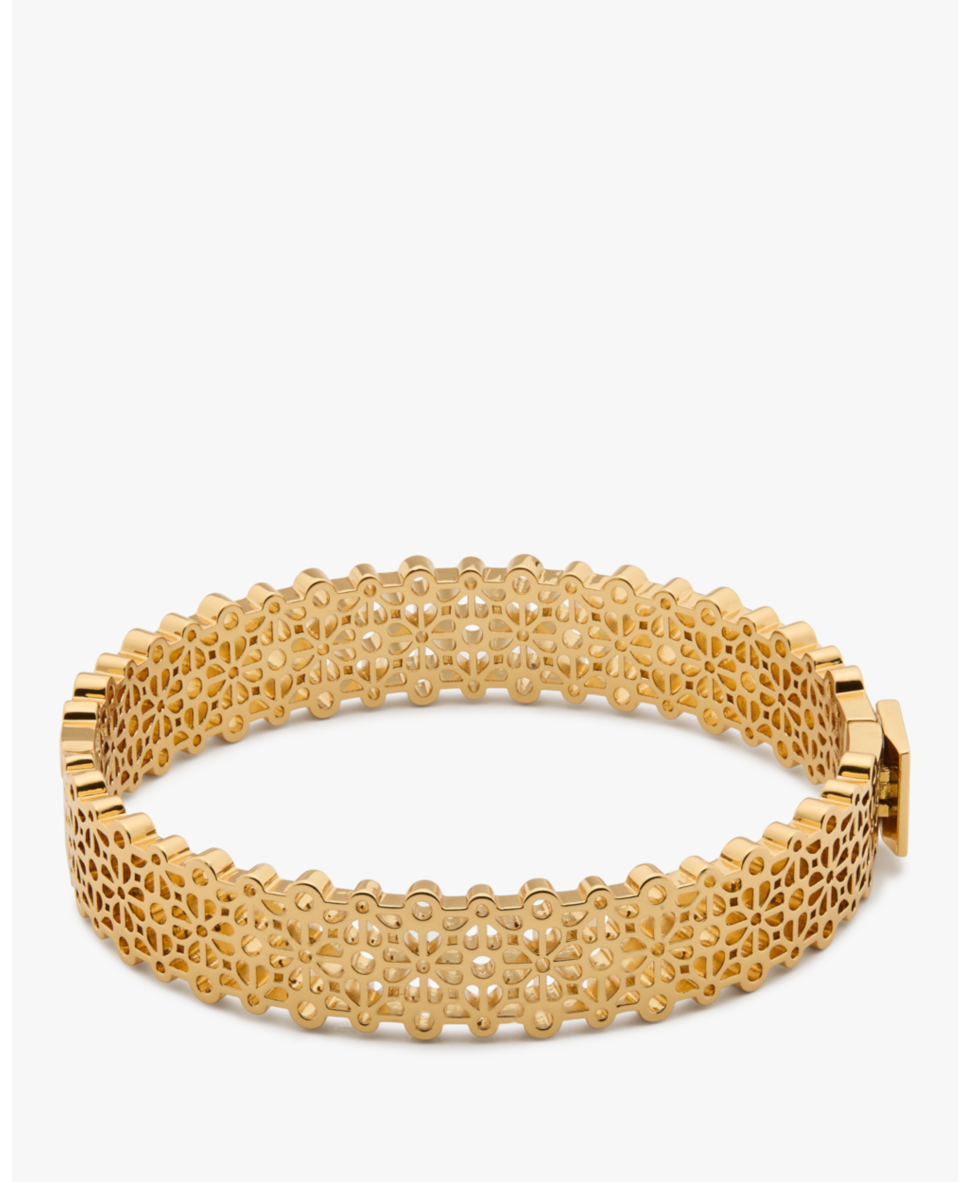 Spade Flower Lace Thin Bangle