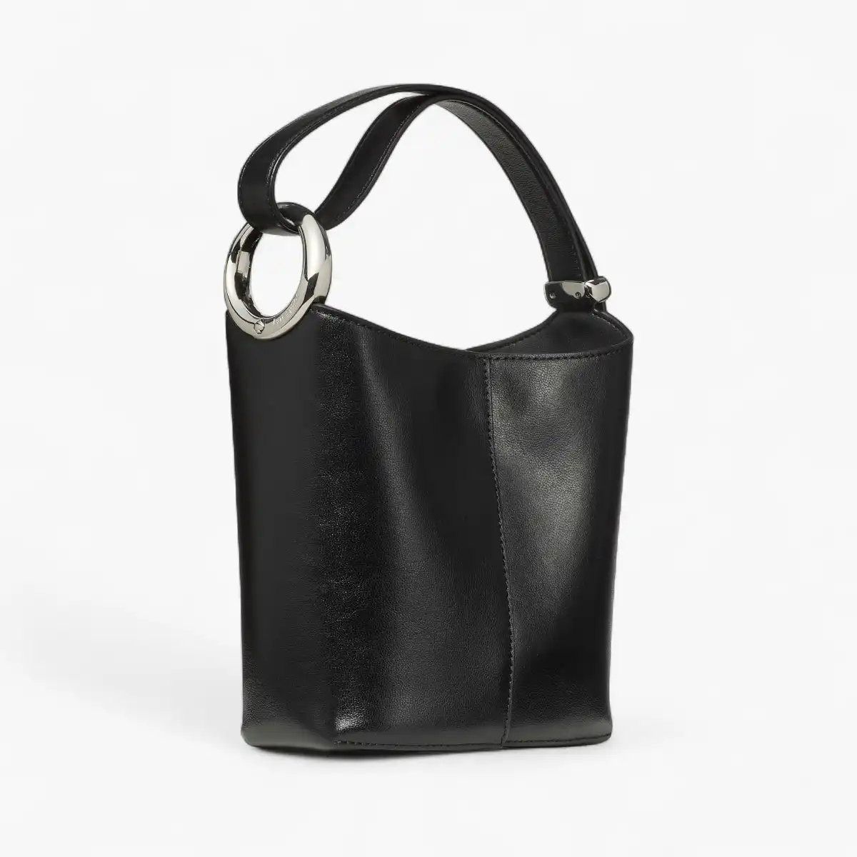 Halo Fine Grain Leather Mini Bucket