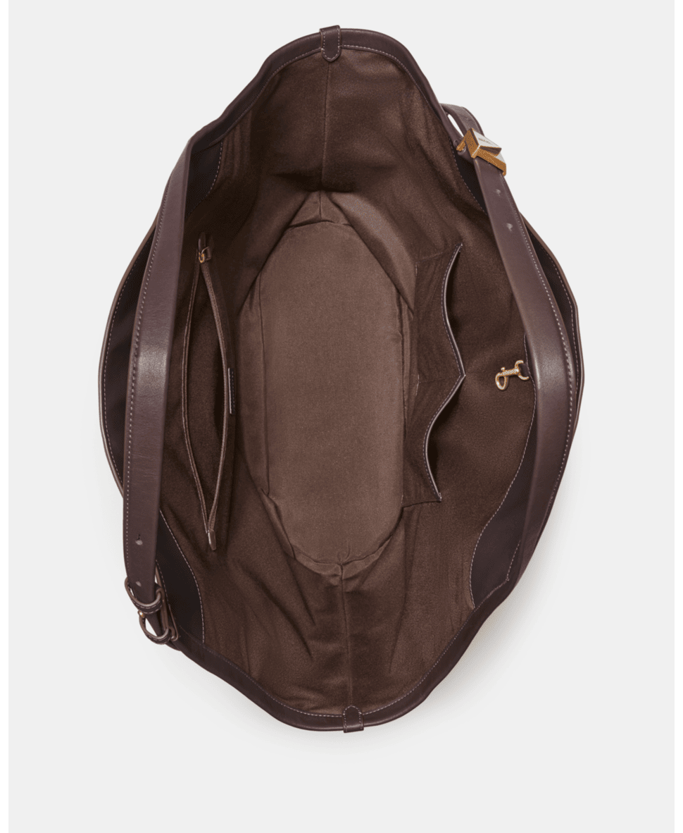 Deco Suede Large Tulip Tote