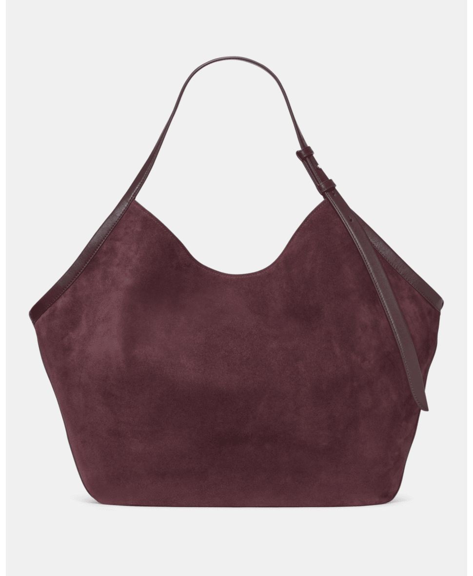 Deco Suede Large Tulip Tote