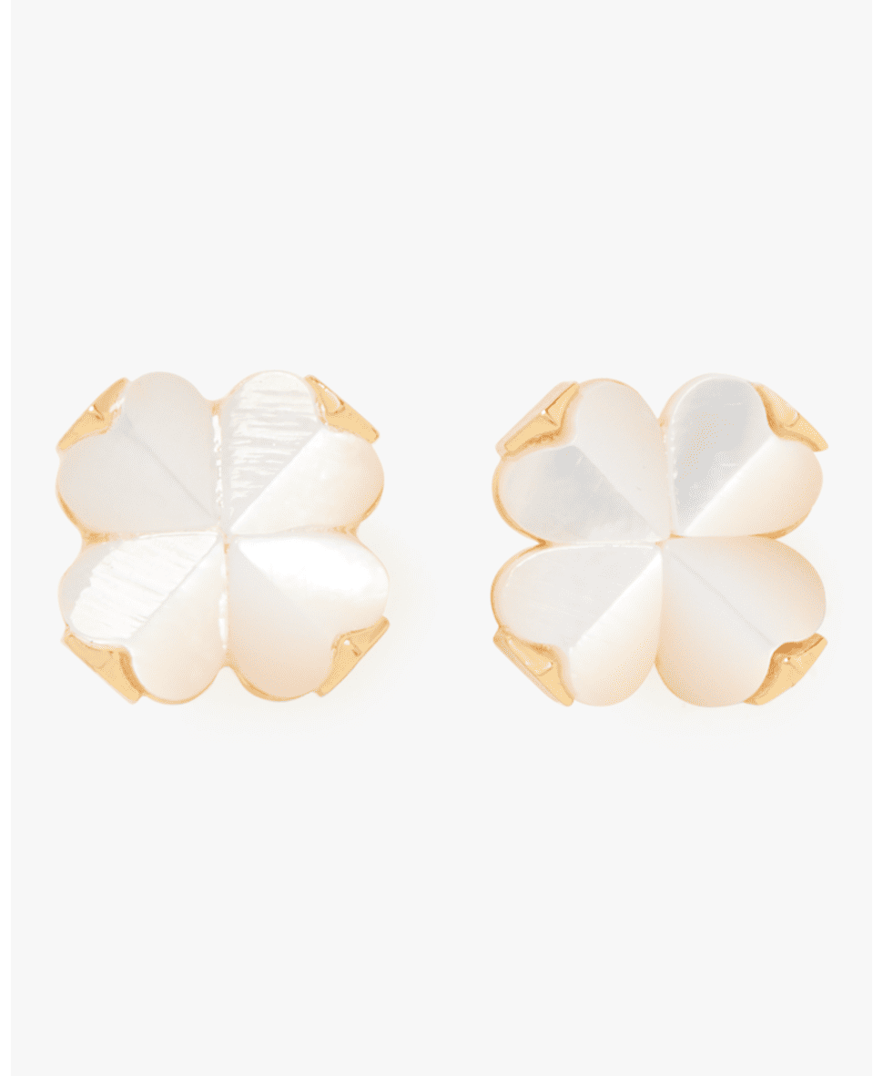 Spade Flower Studs