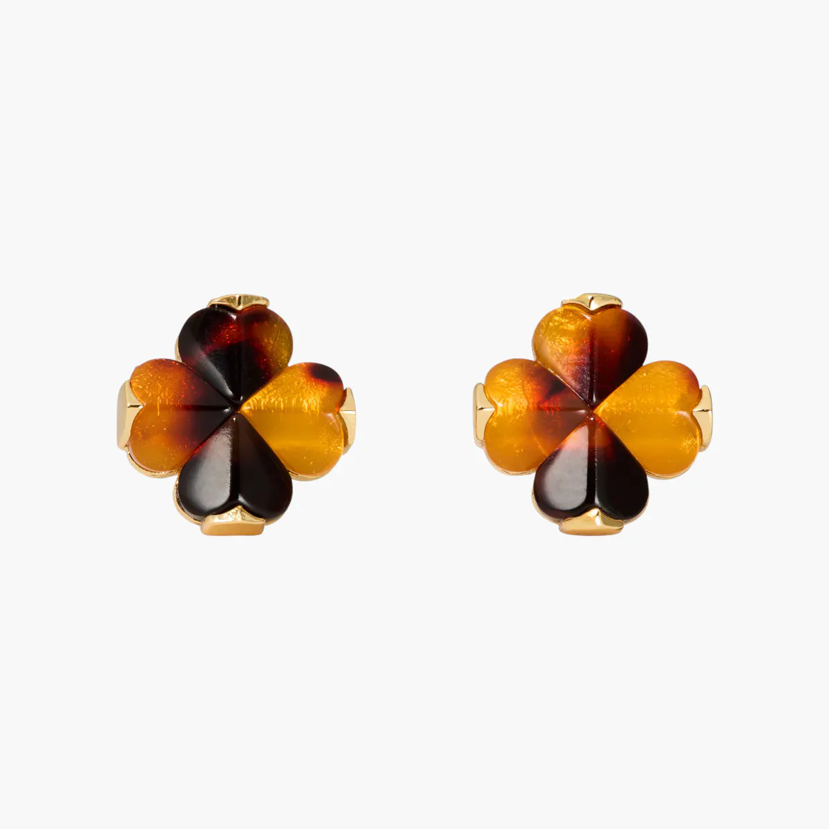 Spade Flower Studs