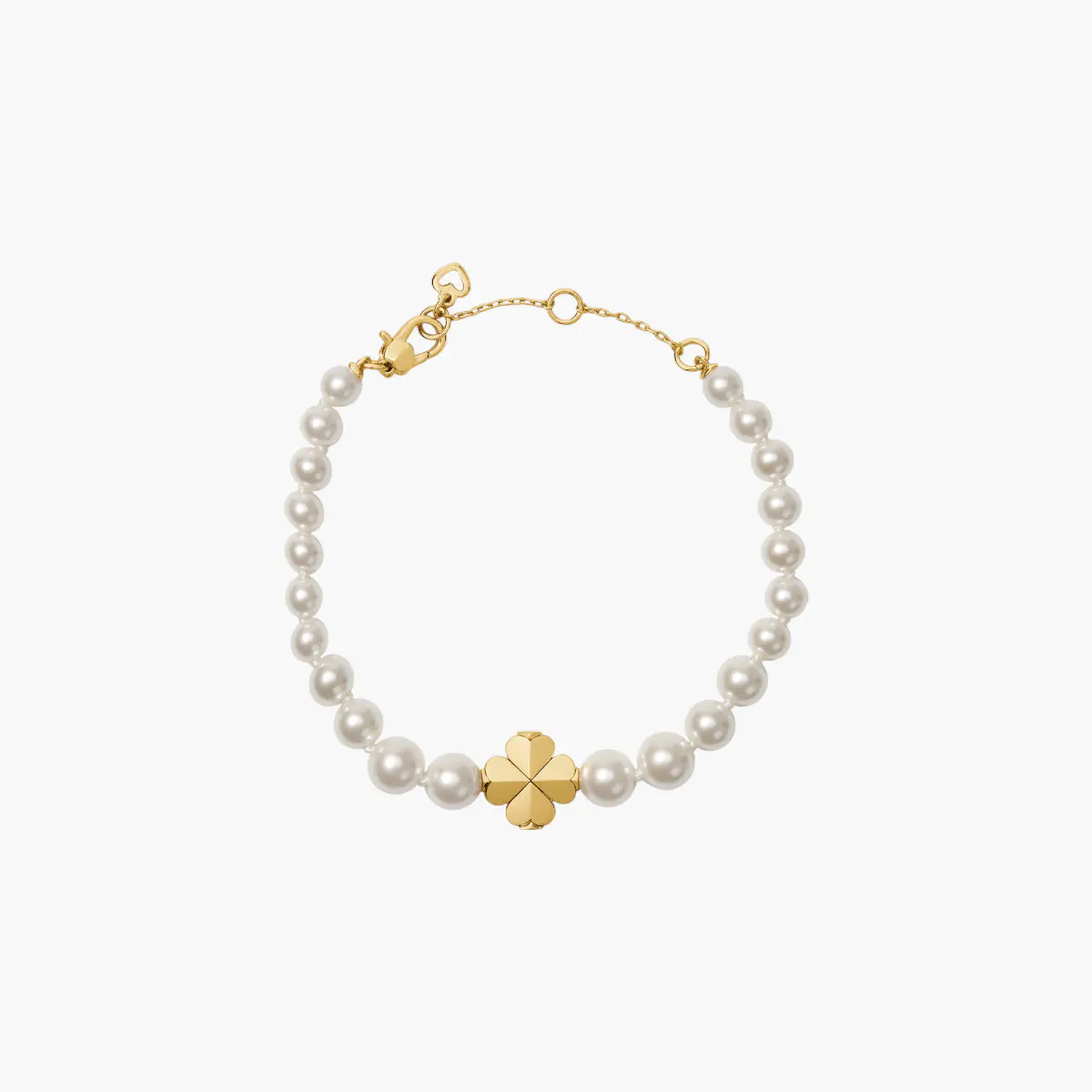 Spade Flower Pearl Bracelet