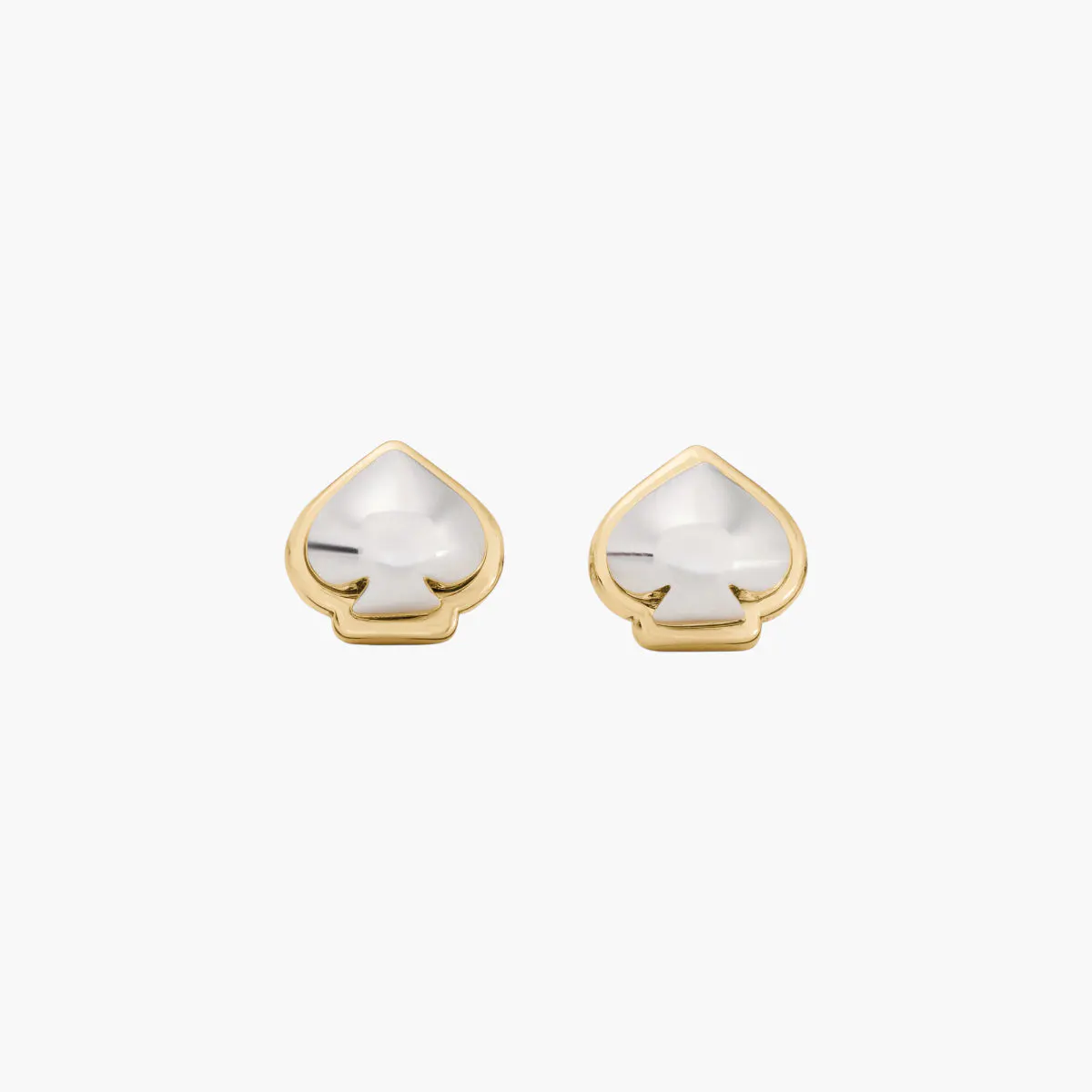 Sculpted Spade Mini Studs