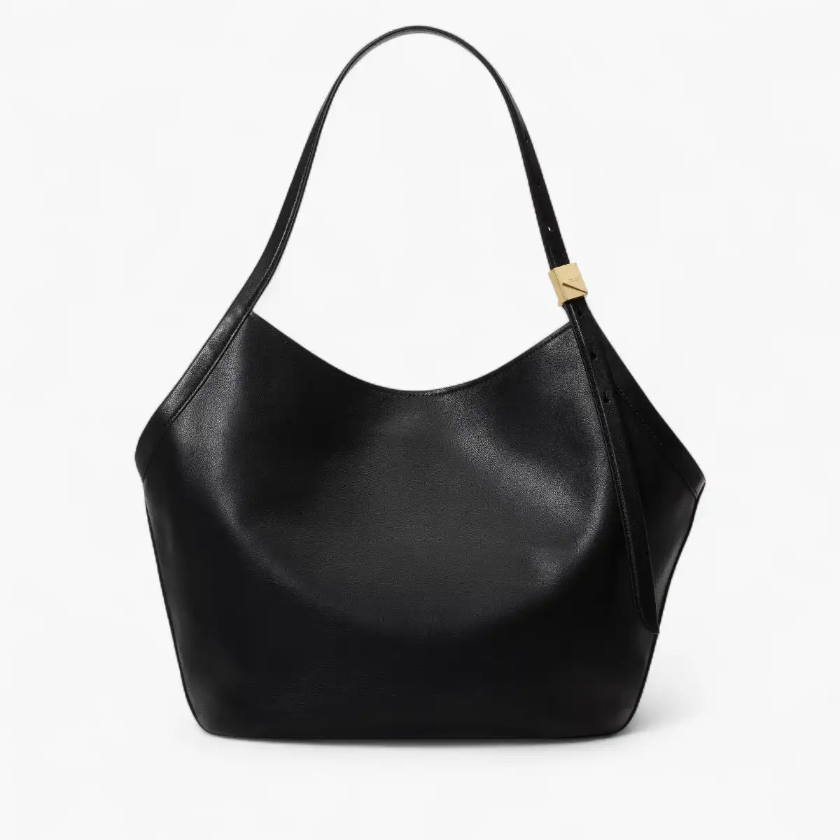 Deco Fine Grain Leather Tulip Tote
