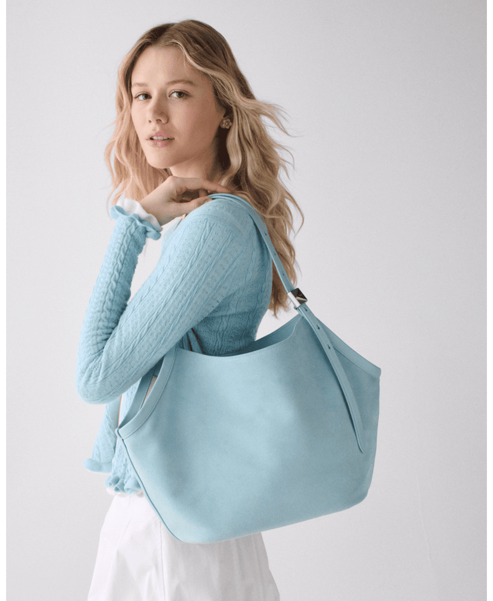 Deco Suede Tulip Tote Bag