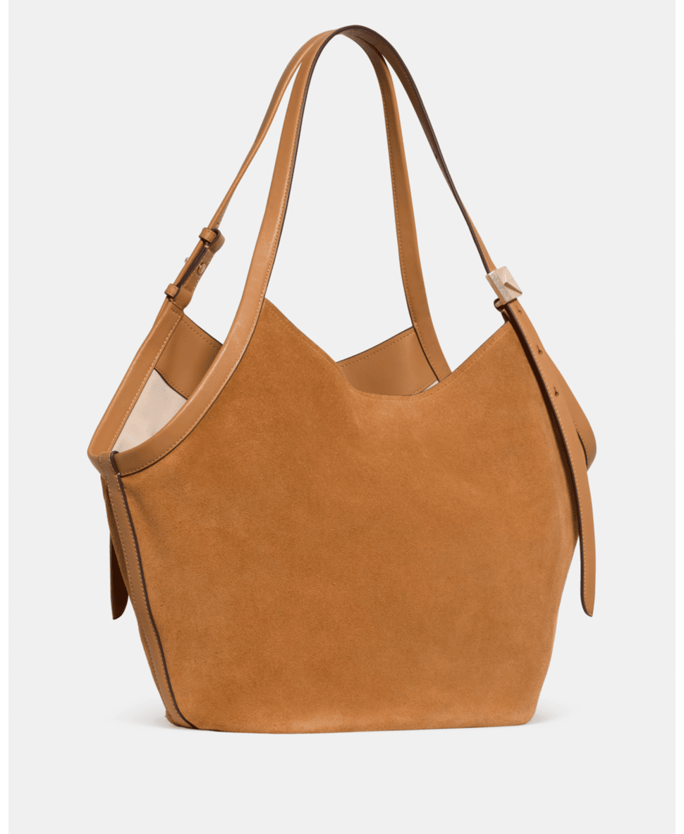 Deco Suede Tulip Tote Bag