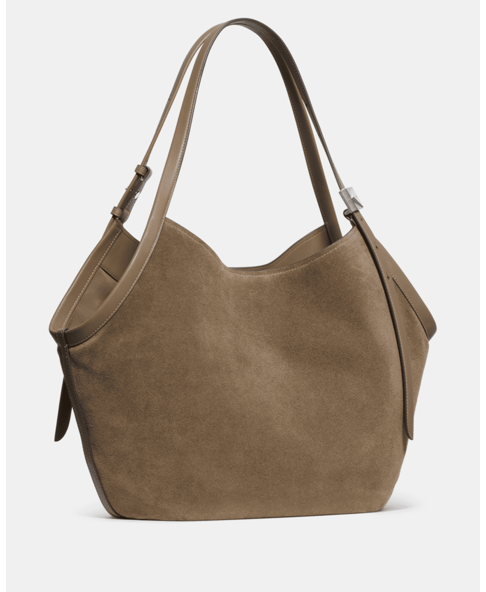 Deco Suede Tulip Tote Bag