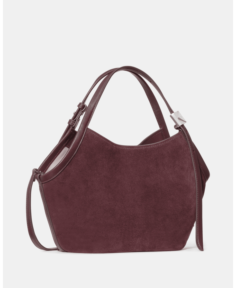 Deco Suede Small Tulip Tote Bag