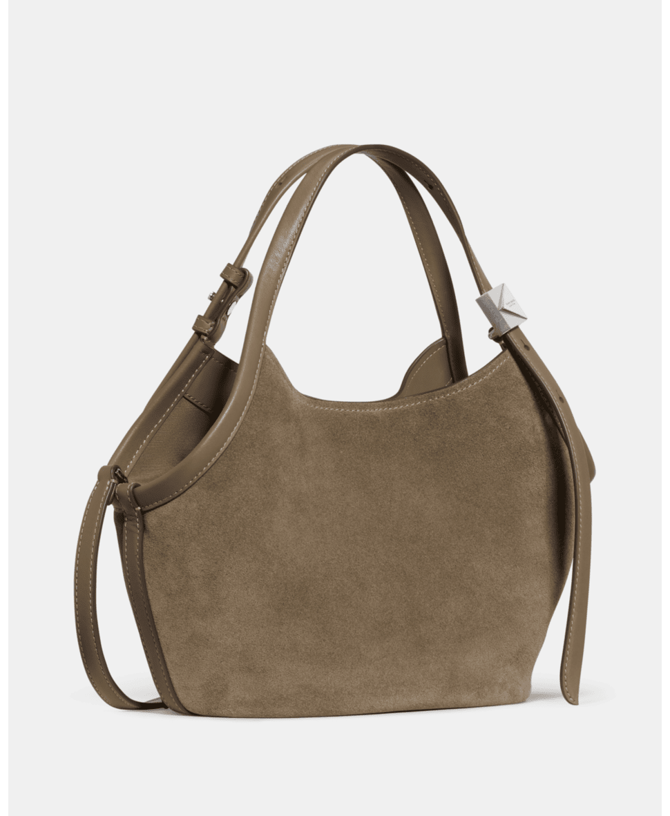 Deco Suede Small Tulip Tote Bag