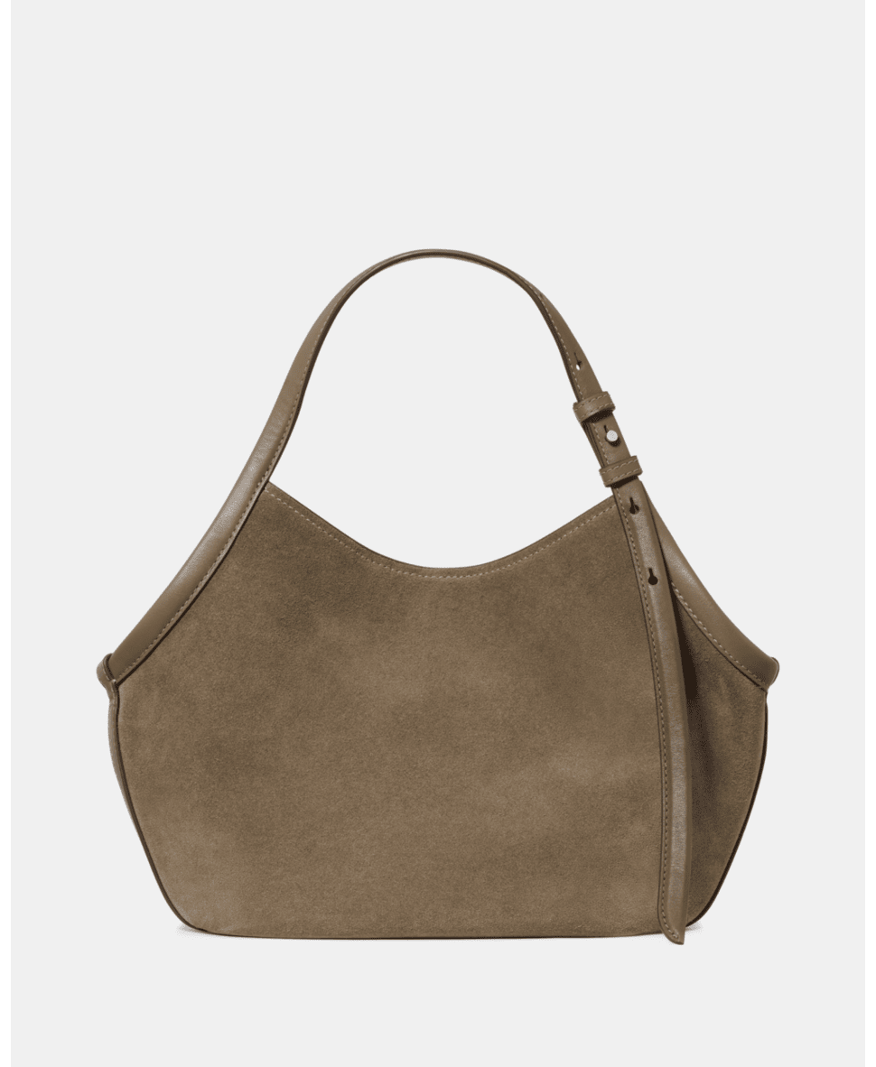 Deco Suede Small Tulip Tote Bag