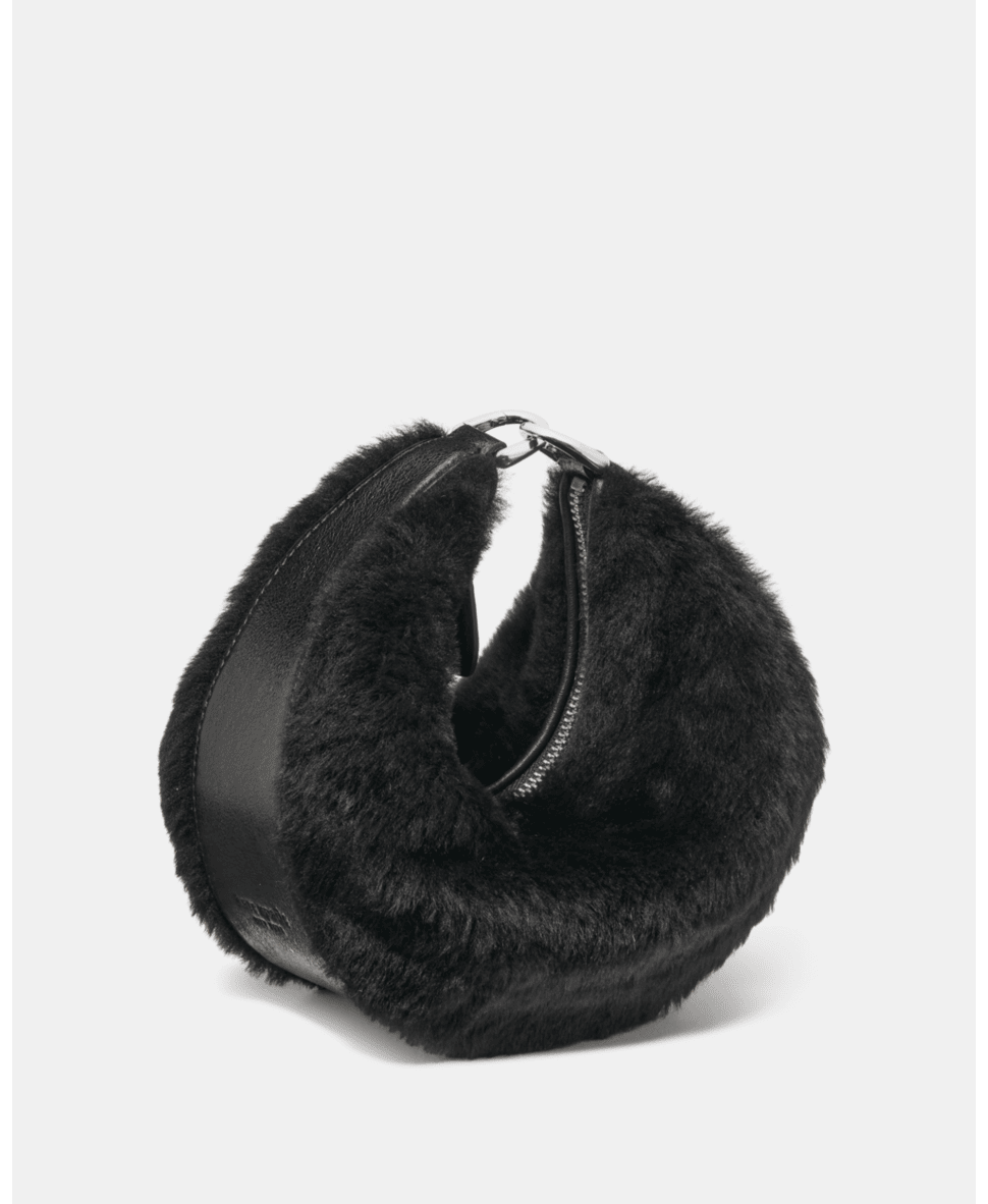 Duo Shearling Bear Crossbody Bag