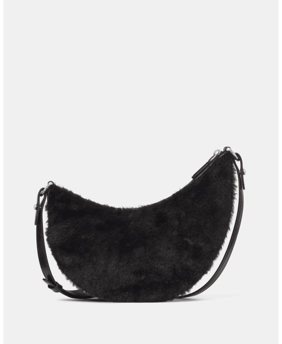 Duo Shearling Bear Crossbody Bag