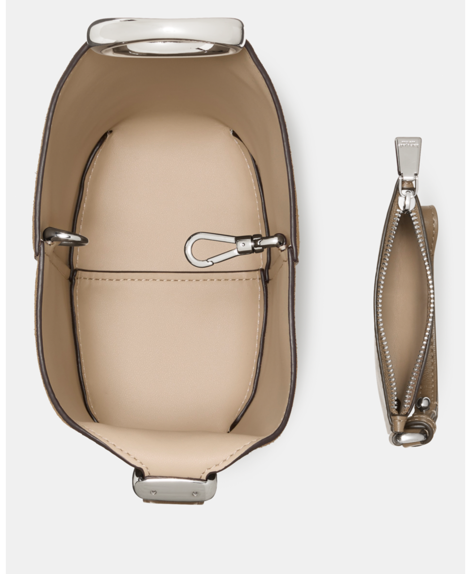 Halo Suede Mini Bucket Bag
