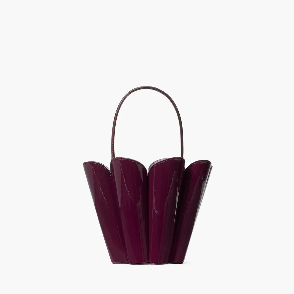 The Spade Patent Leather The Spade Flower Bucket Bag
