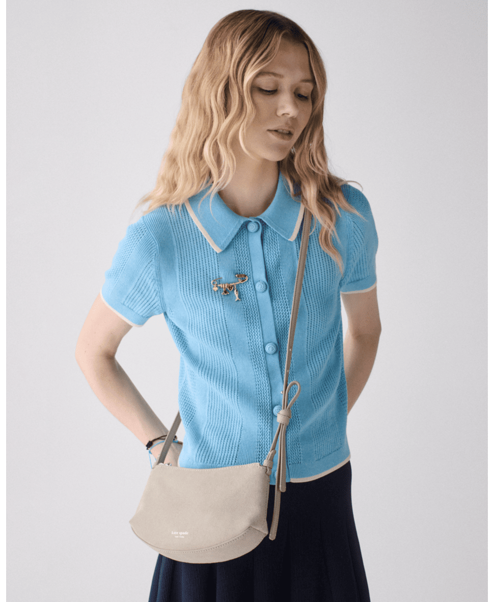 Loop Suede Crossbody Bag