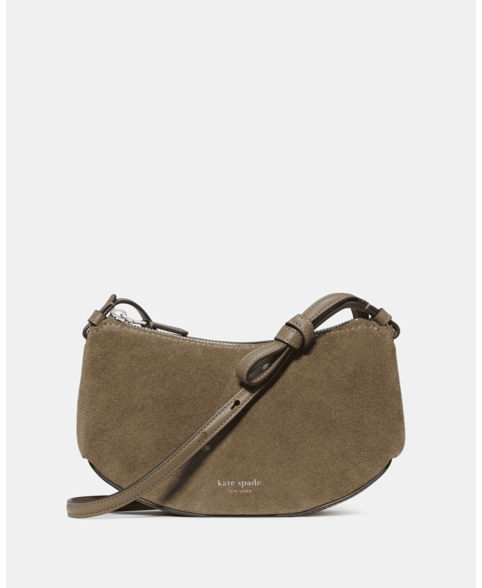 Loop Suede Crossbody Bag