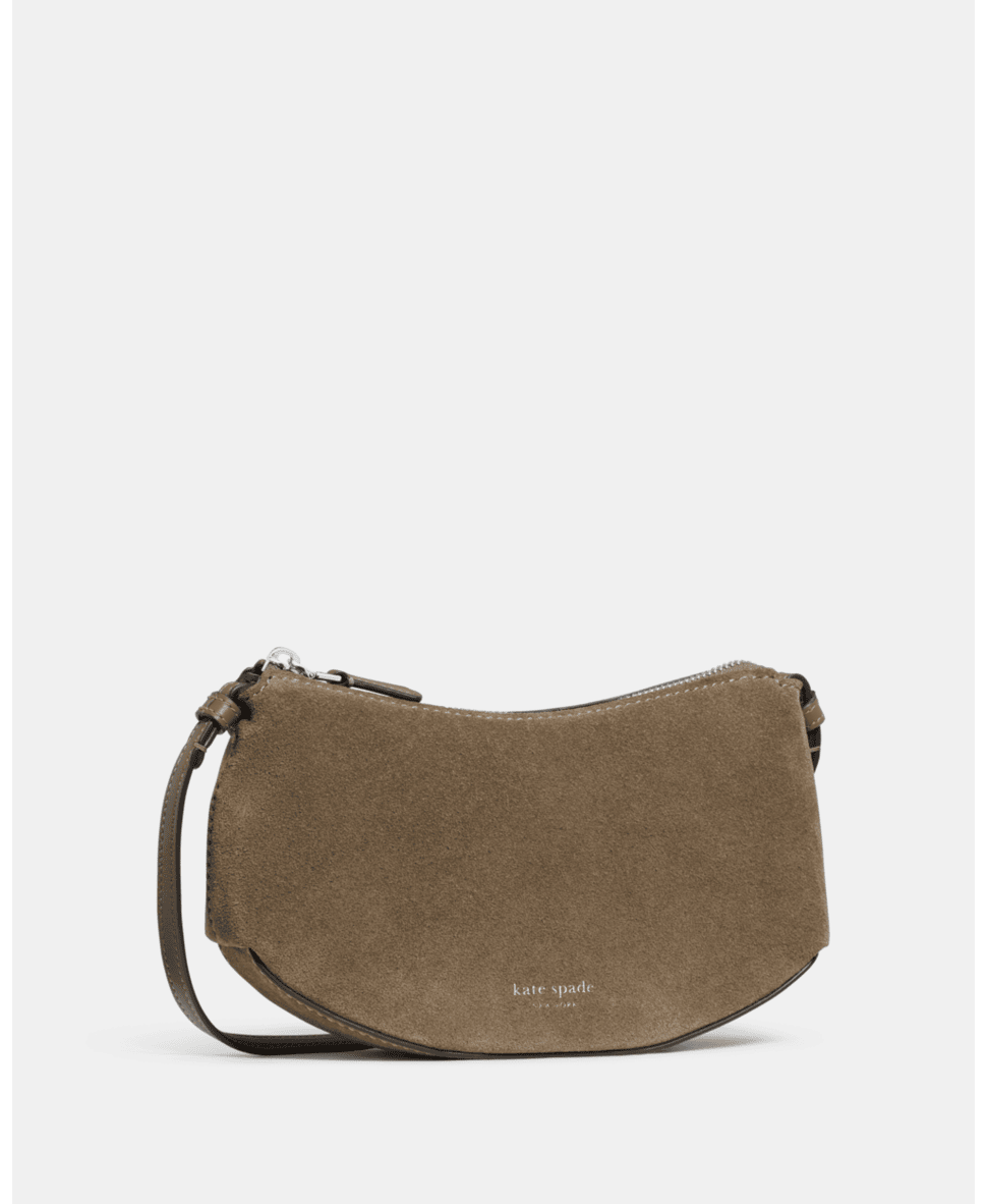 Loop Suede Crossbody Bag