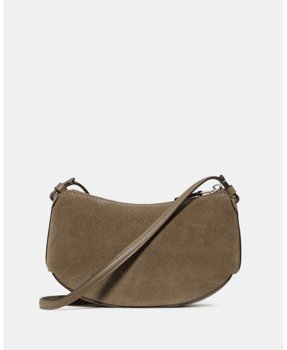Loop Suede Crossbody Bag