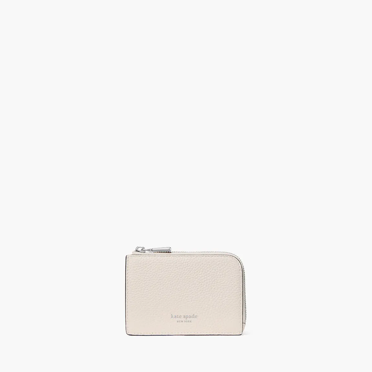 Mini Zip Card Case Pebbled Leather Mini Zip Card Case