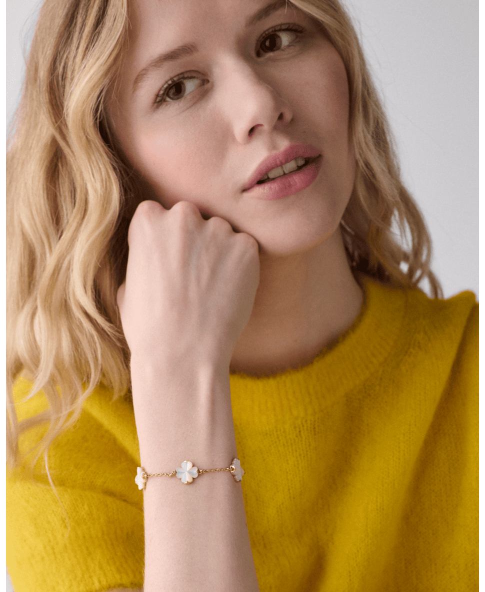 Spade Flower Scatter Bracelet
