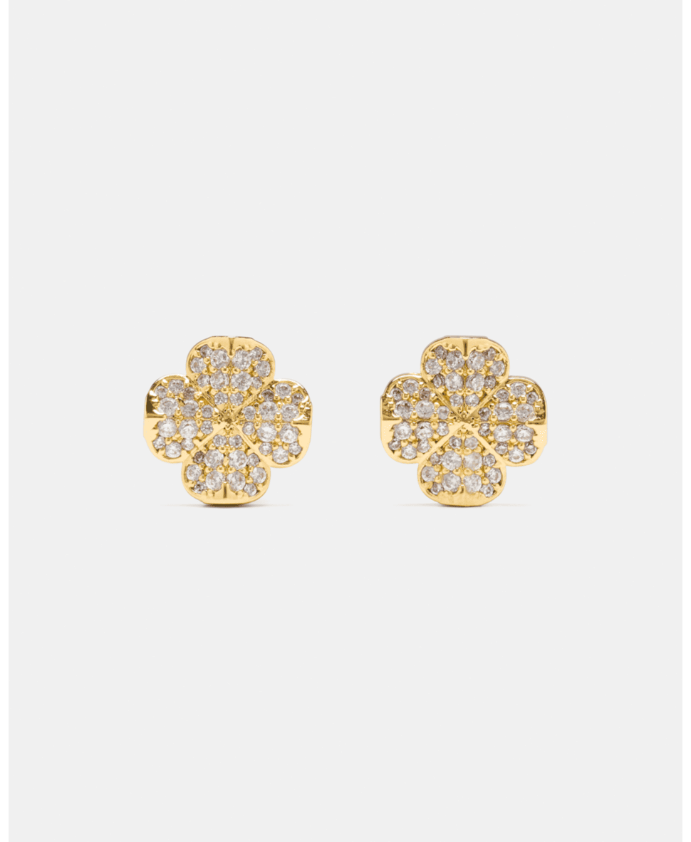 Spade Flower pave studs
