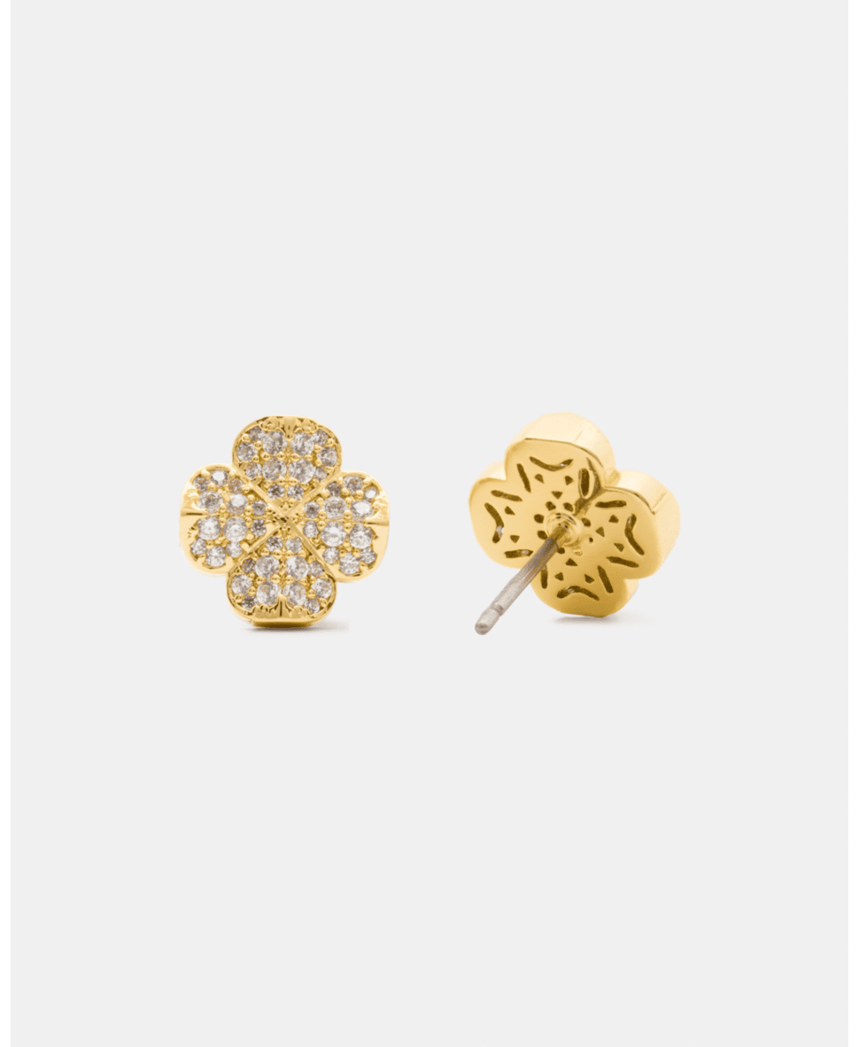 Spade Flower pave studs