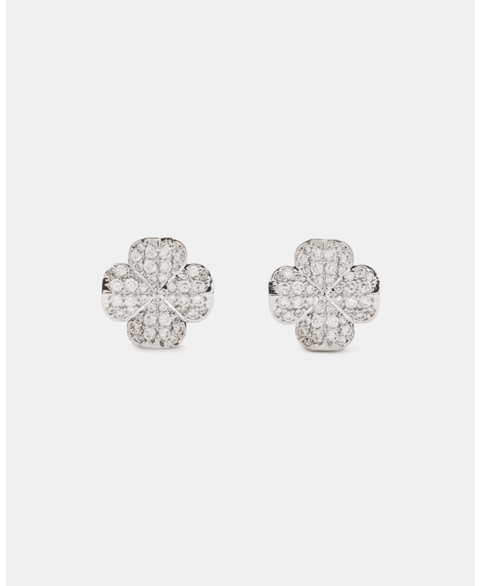 Spade Flower pave studs
