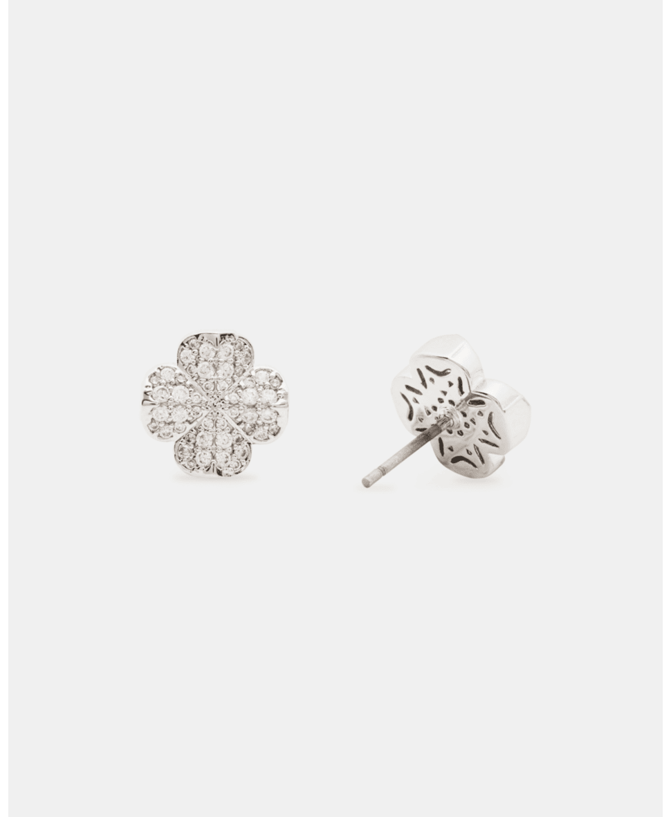 Spade Flower pave studs