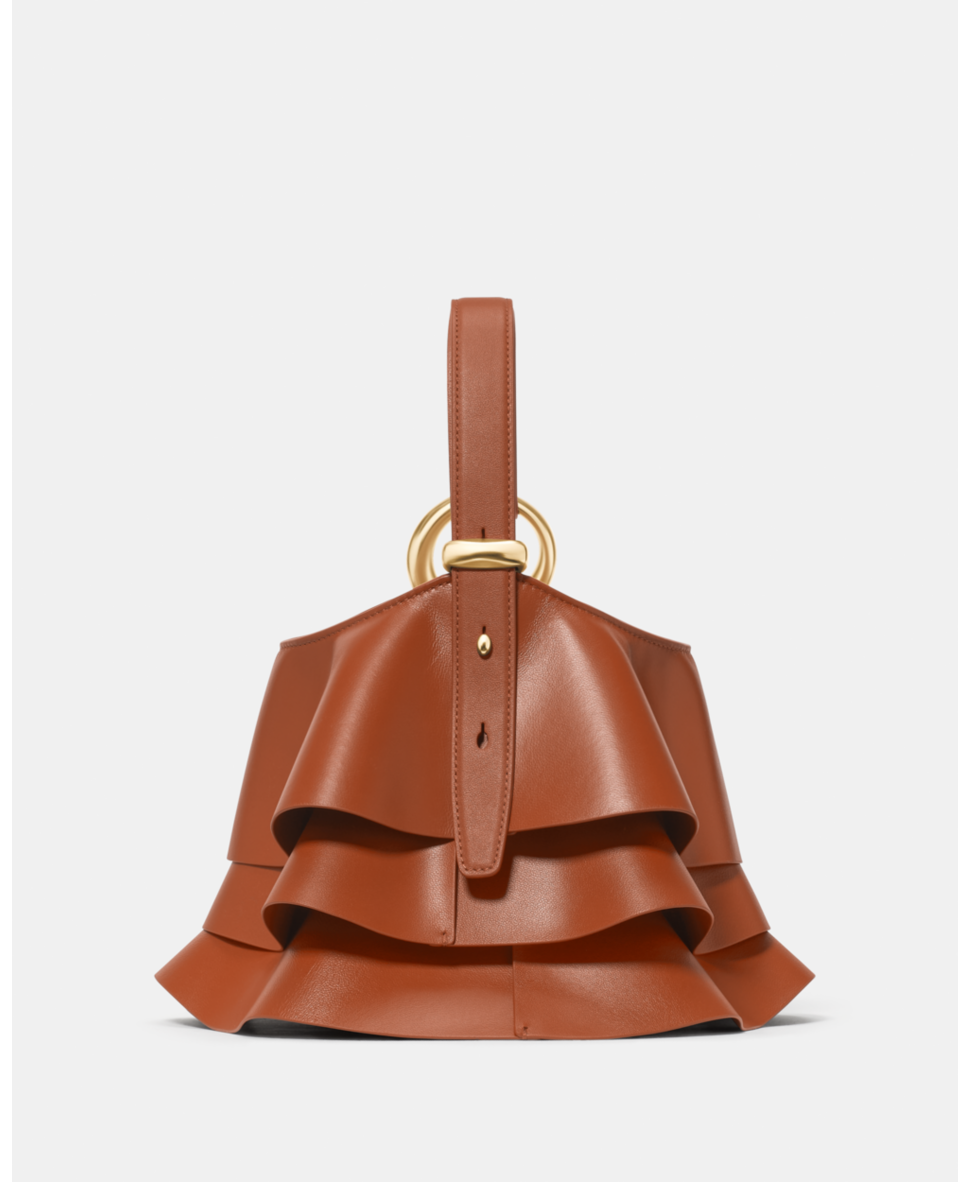 Halo Pleated Wave Mini Bucket Bag
