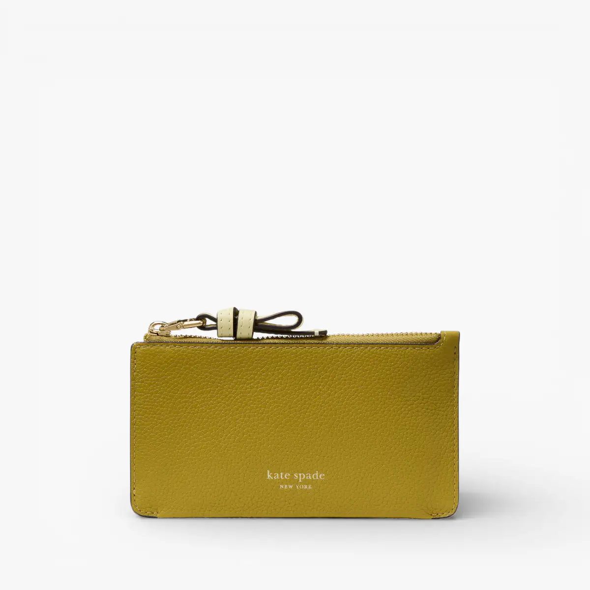 Loop Colorblocked Pebbled Leather Ew Zip Card Case