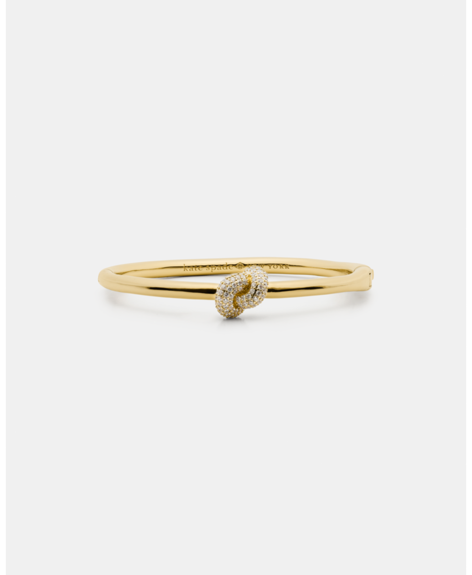 Sailor's Knot Pave Hinge Bangle