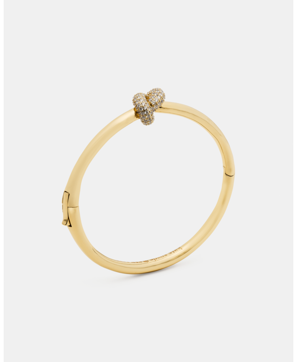 Sailor's Knot Pave Hinge Bangle