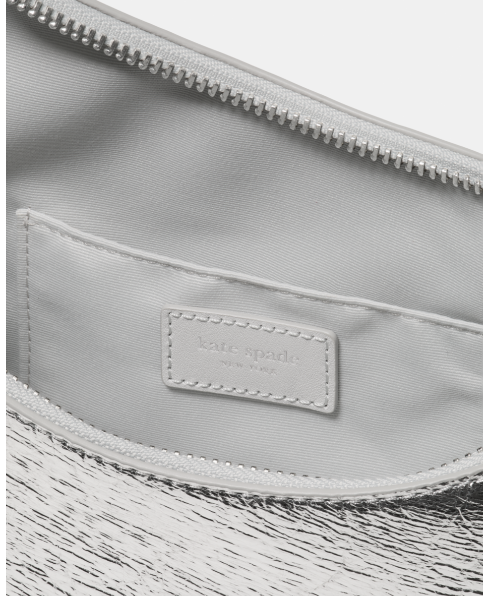 Duo Crinkle Metallic Leather Crossbody Bag