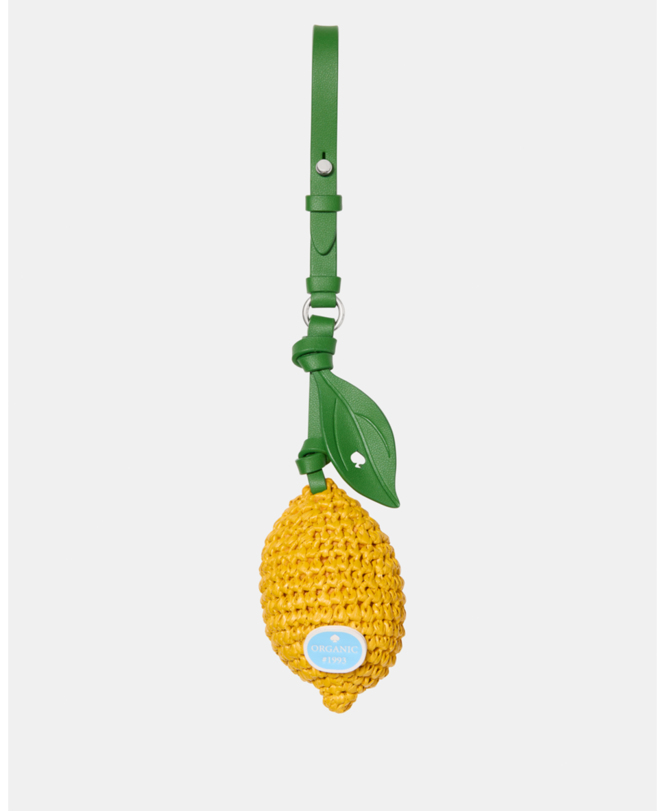 Charmed Lemon Crochet Bag Charm