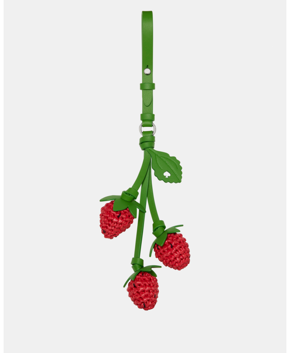 Charmed Strawberry Crochet Bag Charm