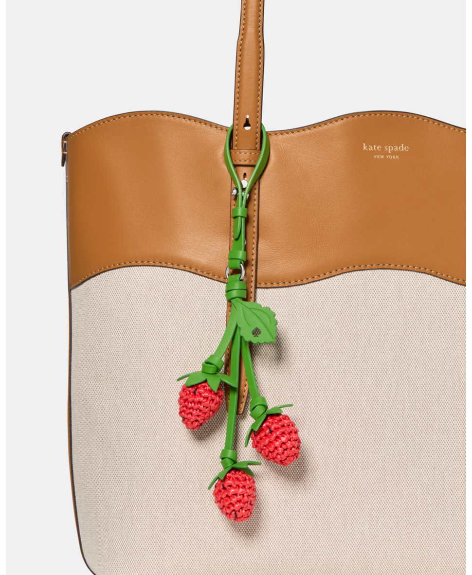 Charmed Strawberry Crochet Bag Charm