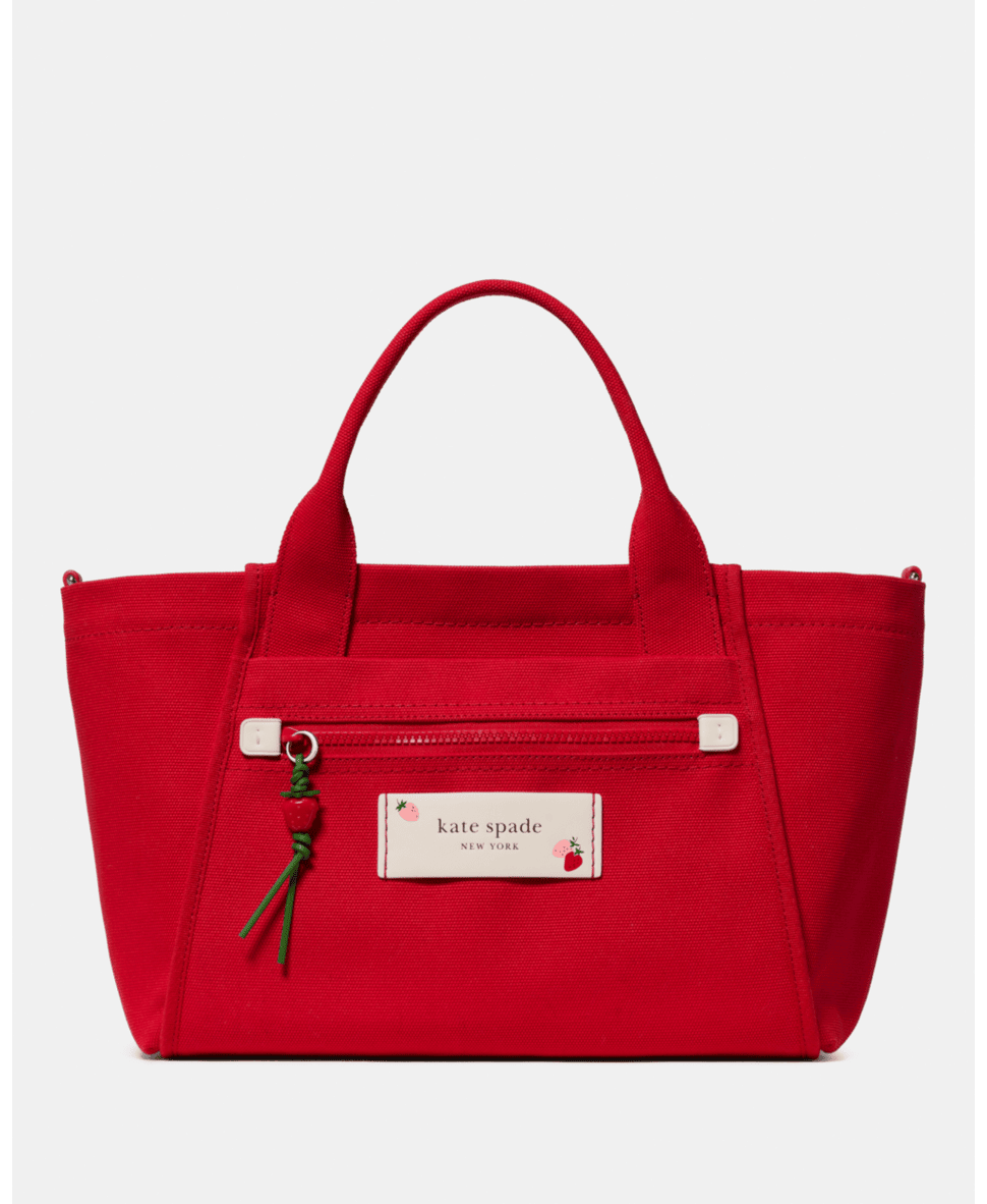 Dash Strawberry Canvas Tote Bag