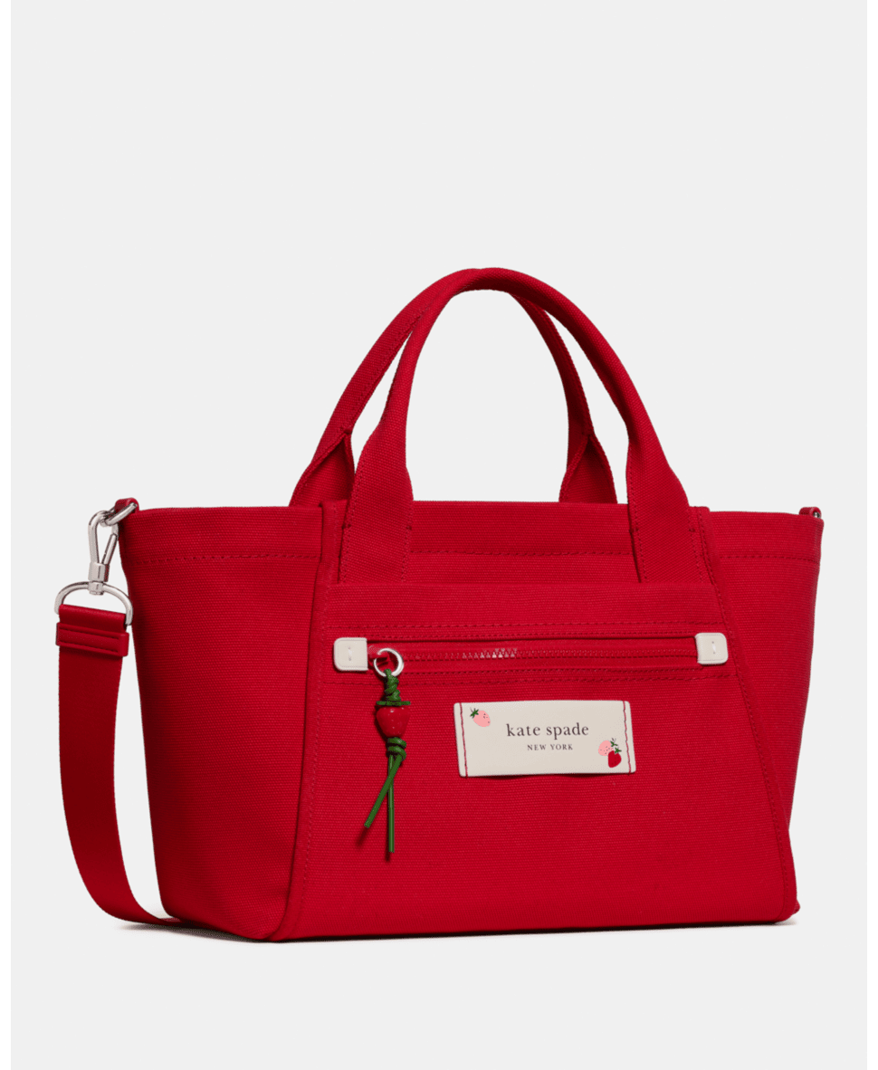 Dash Strawberry Canvas Tote Bag