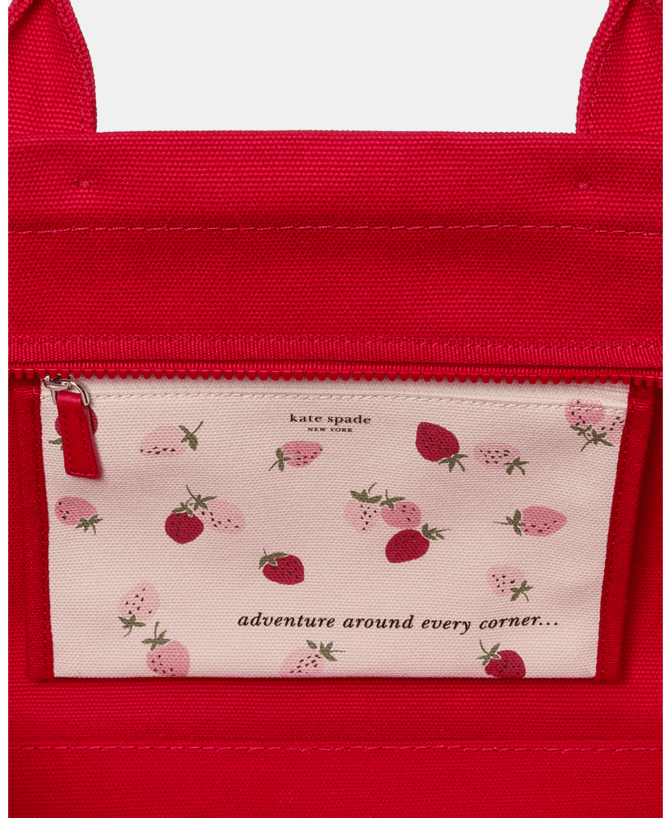 Dash Strawberry Canvas Tote Bag
