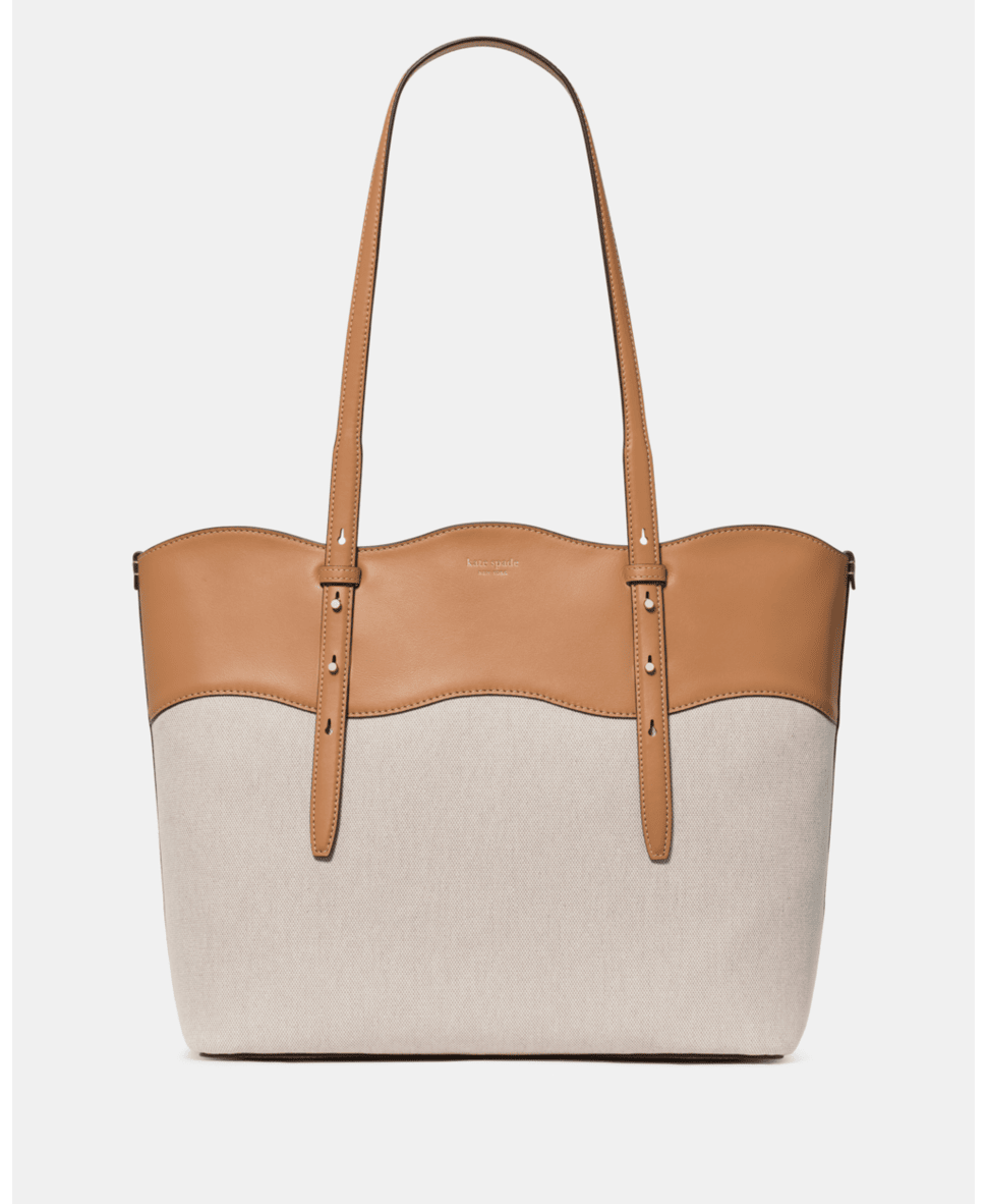 Do It All Wavy Canvas Tote Bag