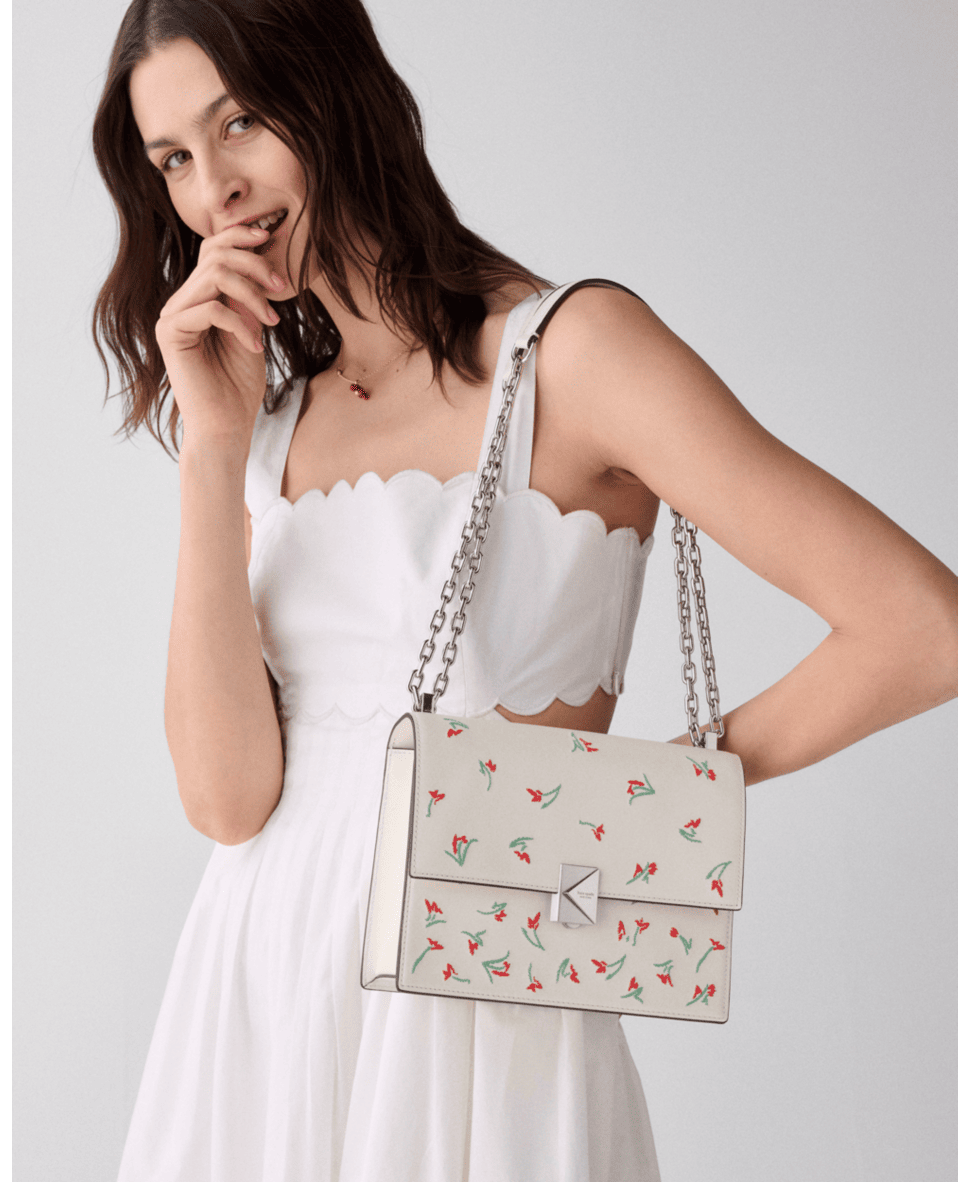 Deco Vibrant Buds Chain Shoulder Bag